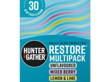 Hunter and Gather Restore Multipack Electrolyte Sachets 30 per pack 148g For Discount