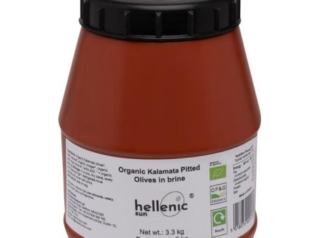 Hellenic Sun Organic Kalamata Pitted 2kg Supply