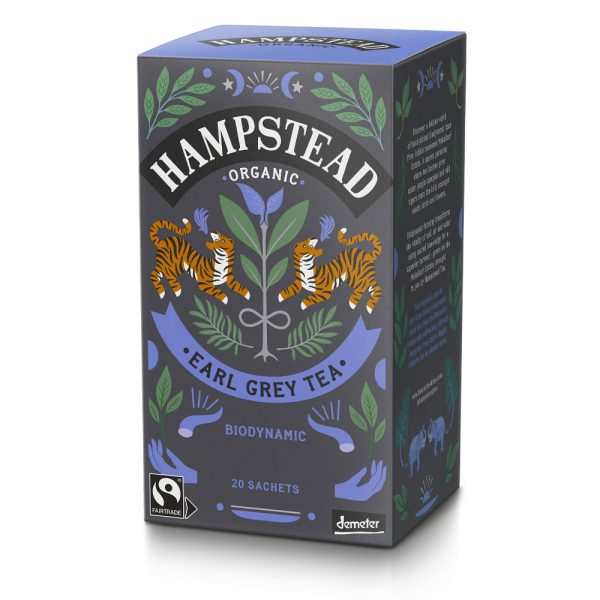 Hampstead Tea Organic Demeter Earl Grey Tea 20 Bags Fashion