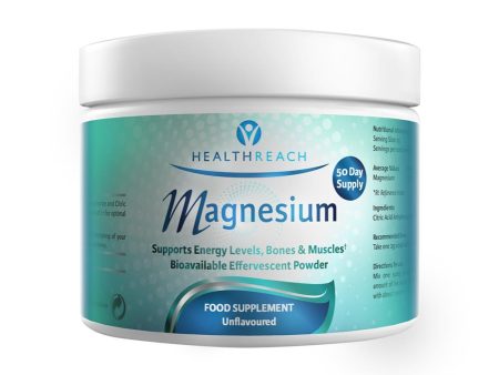 Healthreach Magnesium Unflavoured Powder 50 day on Sale