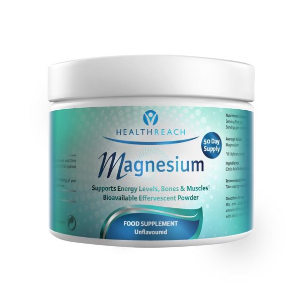 Healthreach Magnesium Unflavoured Powder 50 day on Sale