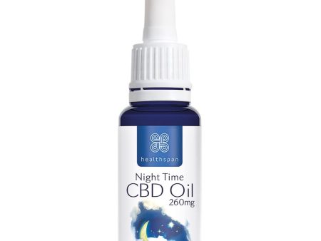 Healthspan Night Time CBD Oil Drops 260mg 10ml Discount