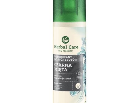 Herbal Care Czarna Mięta odświeżający dezodorant do stóp i butów 150ml For Cheap