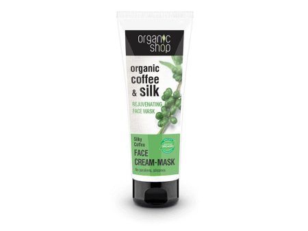 Organic Coffe & Silk Face Cream Mask odmładzający krem-maseczka do twarzy Jedwabista Kawa 75ml For Sale