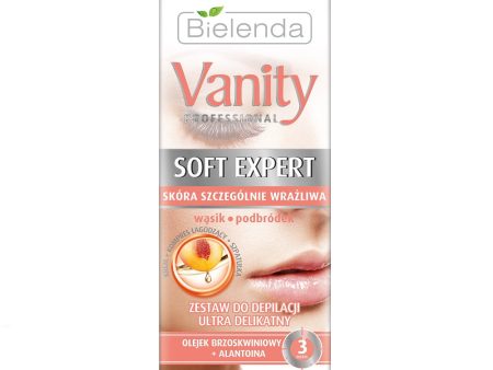 Vanity Professional Soft Expert zestaw do depilacji twarzy ultra delikatny krem 15ml + kompres 10ml + szpatułka Online now