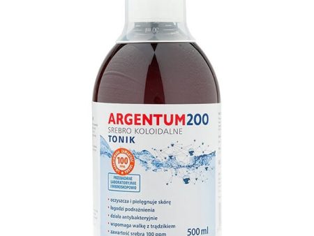 Argentum 200 tonik do twarzy 100PPM Srebro Koloidalne 500ml Sale