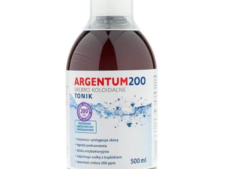 Argentum 200 tonik do twarzy 200PPM Srebro Koloidalne 500ml Online now