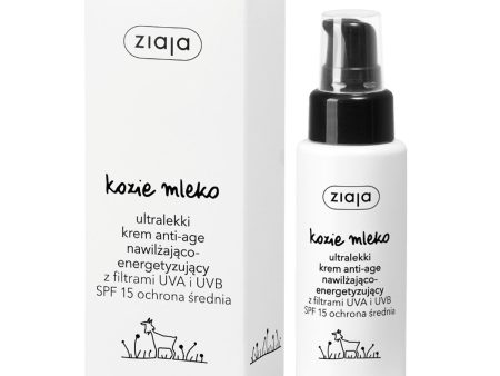 Kozie Mleko ultralekki krem anti-age nawilżająco-energetyzujący SPF15  50ml Discount