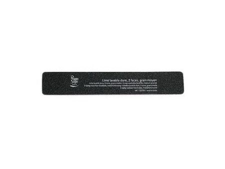 2-Way Nail File Coarse pilnik do paznokci prostokątny dwustronny 100 180 czarny 1szt Discount