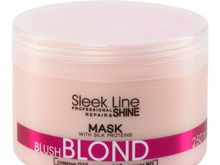 Sleek Line Blush Blond Mask maska do włosów blond z jedwabiem 250ml Cheap