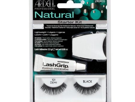 Rzęsy i akcesoria Natural 101 1 para sztucznych rzęs Black + Lash Adhesive klej do rzęs 2,5g + Lash Applicator aplikator do rzęs Online now