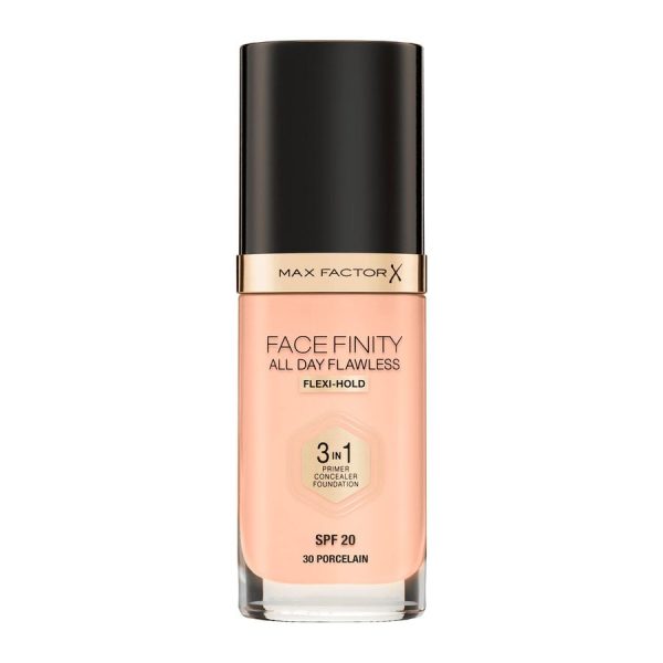 Facefinity All Day Flawless 3 w 1 kryjący podkład w płynie 30 Porcelain 30ml Sale