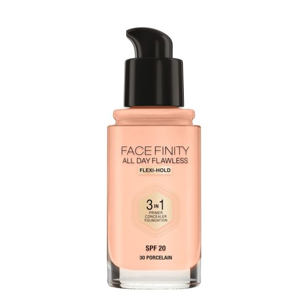 Facefinity All Day Flawless 3 w 1 kryjący podkład w płynie 30 Porcelain 30ml Sale