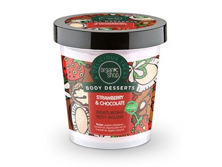 Body Desserts nawilżający mus do ciała Truskawka i Czekolada 450ml Sale