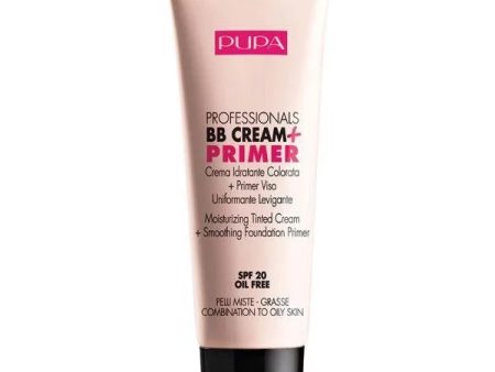 Professionals BB Cream & Primer SPF20 krem BB + baza pod makijaż do cery mieszanej i tłustej 001 Nude 50ml Online Hot Sale