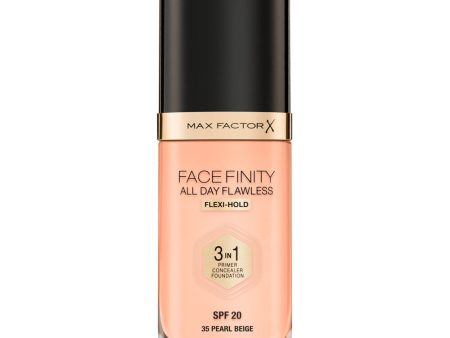 Facefinity All Day Flawless 3 w 1 kryjący podkład w płynie 35 Pearl Beige 30ml Discount