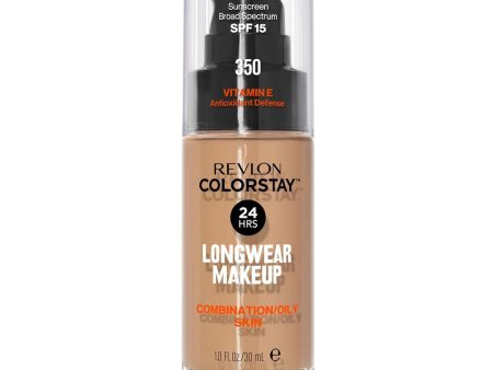 ColorStay™ Makeup for Combination Oily Skin SPF15 podkład do cery mieszanej i tłustej 350 Rich Tan 30ml For Cheap