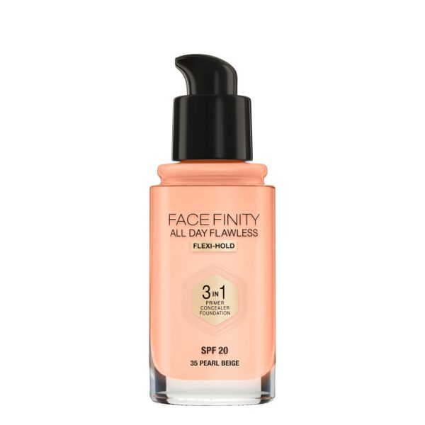 Facefinity All Day Flawless 3 w 1 kryjący podkład w płynie 35 Pearl Beige 30ml Discount