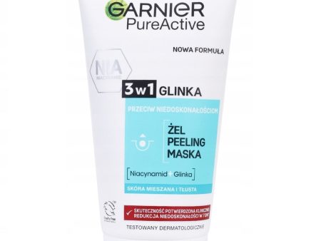 Czysta Skóra 3 w 1 żel myjący peeling maseczka 150ml Hot on Sale