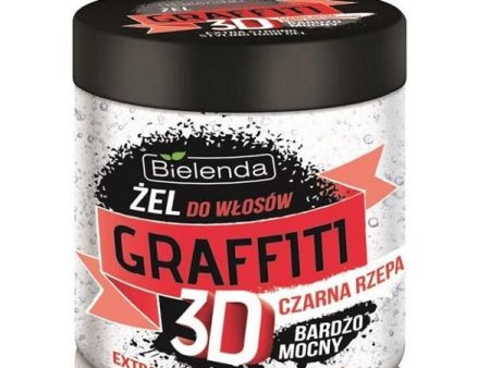 Graffiti 3D bardzo mocny żel do włosów z czarną rzepą 250g Online now