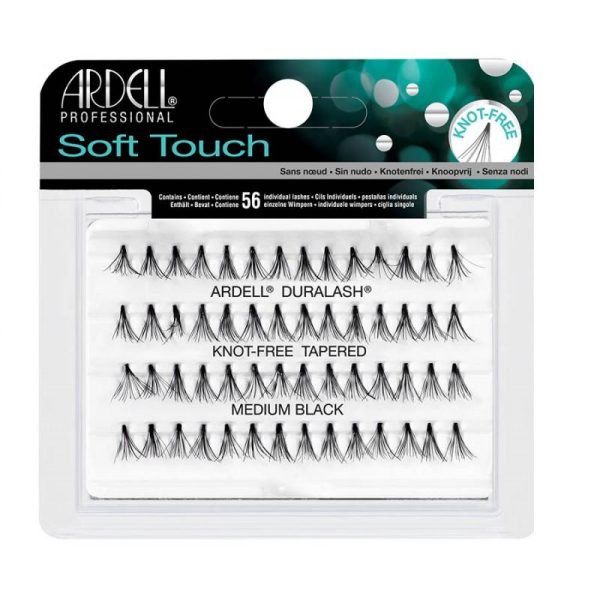 Soft Touch Knot-Free kępki rzęs Medium Black 56szt. For Sale