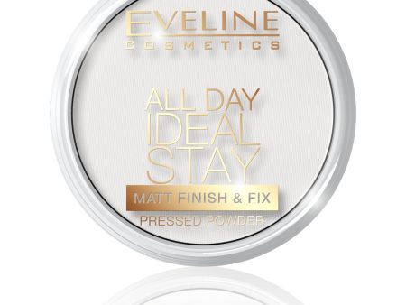 All Day Ideal Stay Matt Finish&Fix Pressed Powder matująco-utrwalający puder do twarzy 60 White 12g Online now