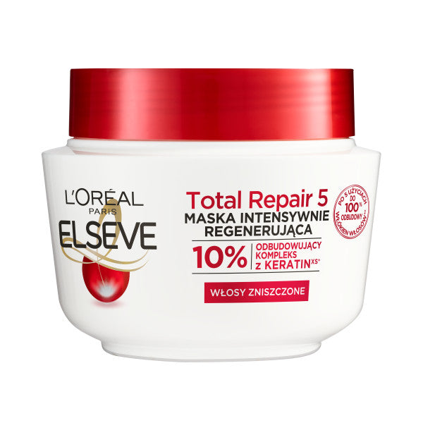 Elseve Total Repair 5 maska regenerująca do włosów zniszczonych 300ml Online Hot Sale