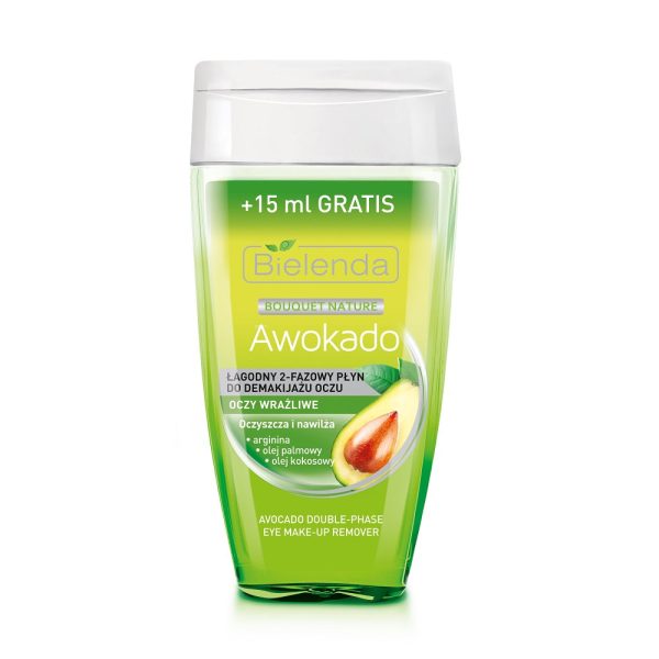 Bouquet Nature Awokado łagodny 2-fazowy płyn do demakijażu oczu 140ml Hot on Sale