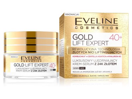 Gold Lift Expert 40+ luksusowy ujędrniający krem-serum z 24k złotem dzień noc 50ml Supply