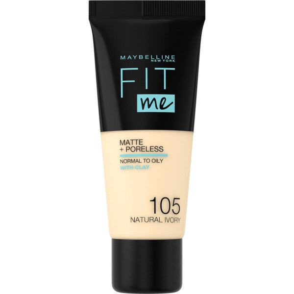 Fit Me Matte & Poreless Foundation matujący podkład do twarzy 105 Natural Ivory 30ml Discount