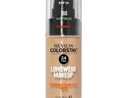 ColorStay™ Makeup for Combination Oily Skin SPF15 podkład do cery mieszanej i tłustej 180 Sand Beige 30ml Online Hot Sale