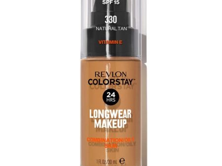 ColorStay™ Makeup for Combination Oily Skin SPF15 podkład do cery mieszanej i tłustej 330 Natural Tan 30ml For Discount