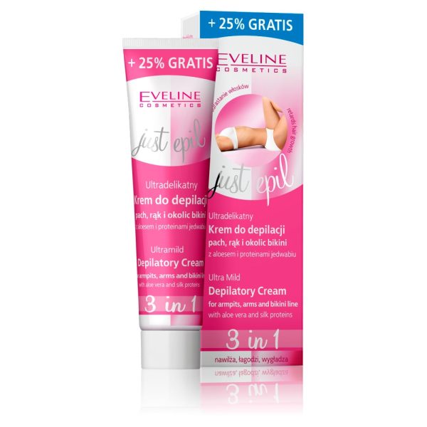 Just Epil ultradelikatny krem do depilacji pach rąk i okolic bikini 125ml Discount