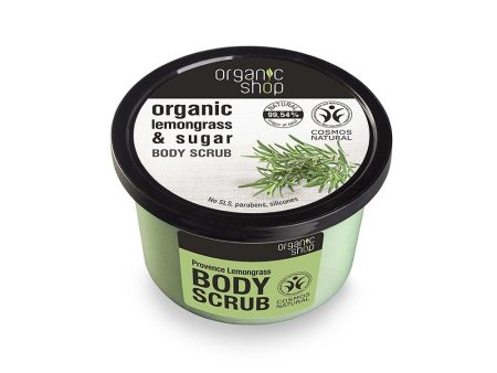 Organic Lemongrass & Sugar Body Scrub peeling do ciała o zapachu trawy cytrynowej 250ml For Discount