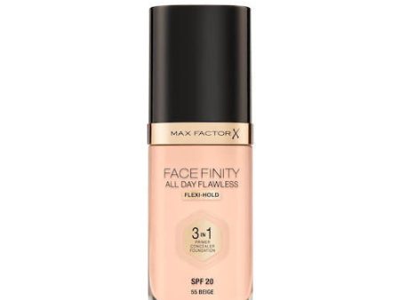 Facefinity All Day Flawless 3 w 1 kryjący podkład w płynie 55 Beige 30ml Sale