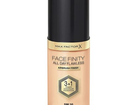 Facefinity All Day Flawless 3 w 1 kryjący podkład w płynie W33 Crystal Beige 30ml For Discount