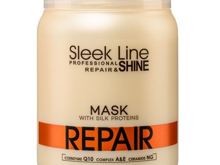 Sleek Line Repair Mask maska z jedwabiem do włosów zniszczonych 1000ml Online