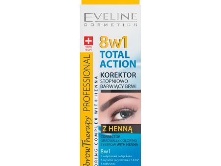 Eyebrow Therapy Professional 8w1 Total Action korektor stopniowo barwiący brwi z henną 10ml Online